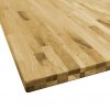 Površina za mizo trden hrastov les kvadratna 44mm 70x70 cm