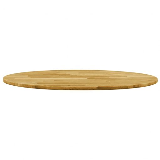 Površina za mizo trden hrastov les okrogla 23 mm 400 mm