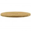 Površina za mizo trden hrastov les okrogla 44 mm 400 mm