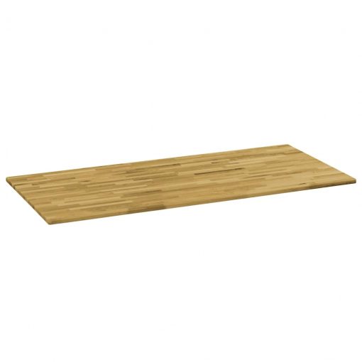 Površina za mizo trden hrastov les pravokotna 23 mm 100x60 cm