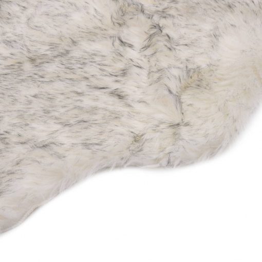 Preproga 60x90 cm umetna ovčja koža siva mešana