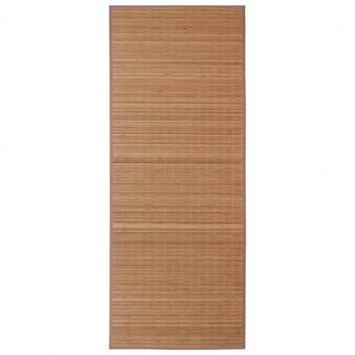 Preproga iz bambusa 100x160 cm rjave barve