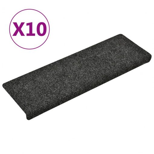 Preproge za stopnice 10 kosov sive 65x25 cm