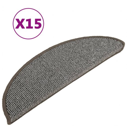 Preproge za stopnice 15 kosov sive 56x17x3 cm