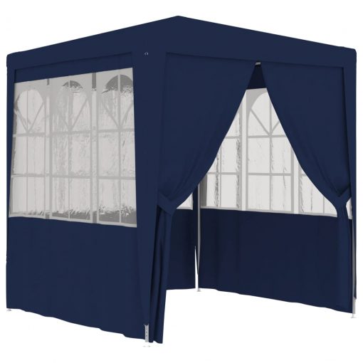 Profesionalen vrtni šotor s stranicami 2x2 m moder 90 g/m²