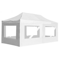 Profesionalni šotor za zabave aluminij 6x3 m bel
