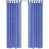 Prosojne zavese 2 kosa 140x175 cm kraljevsko modre barve