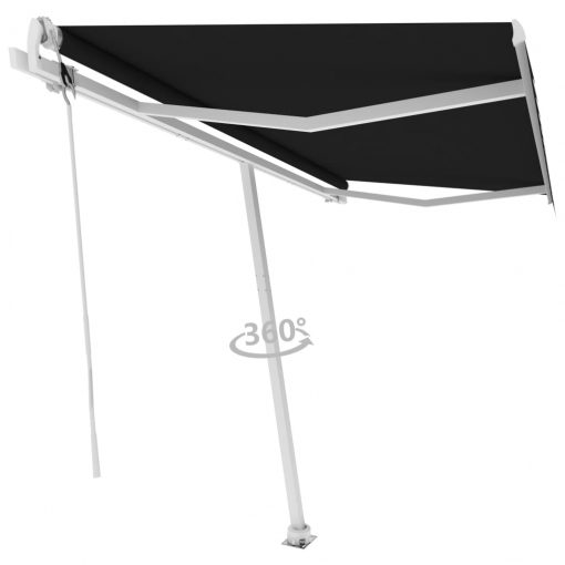 Prostostoječa avtomatska tenda 450x300 cm antracitna
