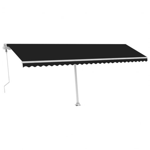 Prostostoječa avtomatska tenda 600x300 cm antracitna