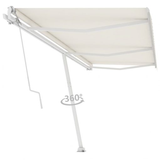Prostostoječa avtomatska tenda 600x300 cm krem