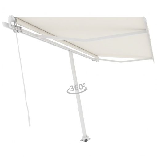 Prostostoječa ročno zložljiva tenda 400x300 cm krem