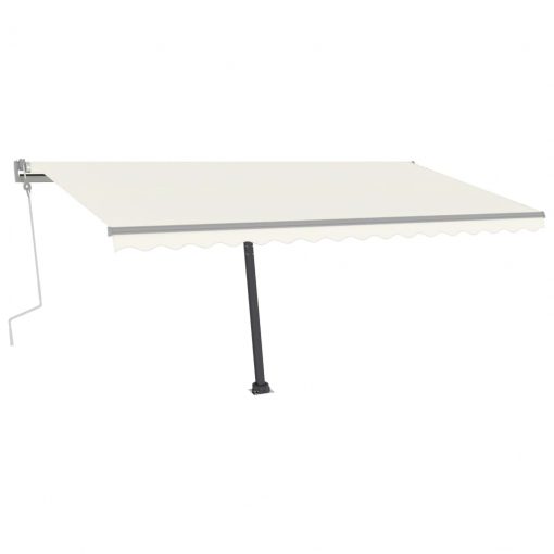 Prostostoječa ročno zložljiva tenda 400x300 cm krem