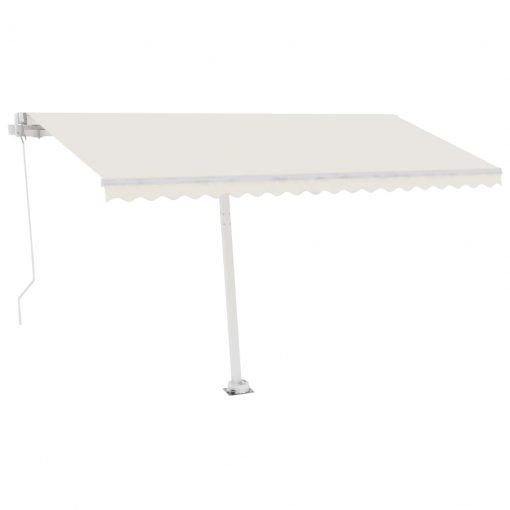 Prostostoječa ročno zložljiva tenda 400x300 cm krem