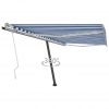 Prostostoječa ročno zložljiva tenda 400x300 cm modra/bela