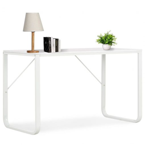 Računalniška miza bela 120x60x73 cm