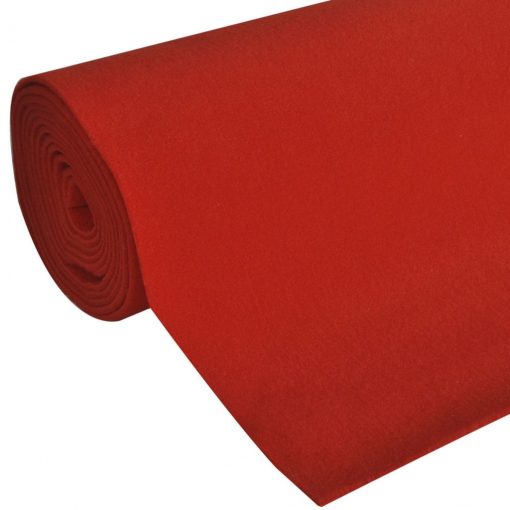 Rdeča Preproga 1 x 5 m Izjemno Težka 400 g/m2