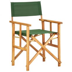 Režiserski stoli 2 kosa trden akacijev les zeleni