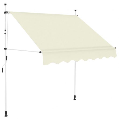 Ročno zložljiva tenda 150 cm krem