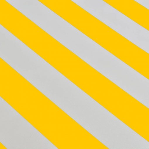Ročno zložljiva tenda 400 cm rumene in bele barve