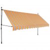 Ročno zložljiva tenda z LED lučmi 350 cm rumena in modra