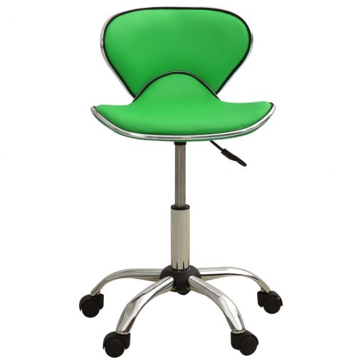 Salonski stolček zeleno umetno usnje