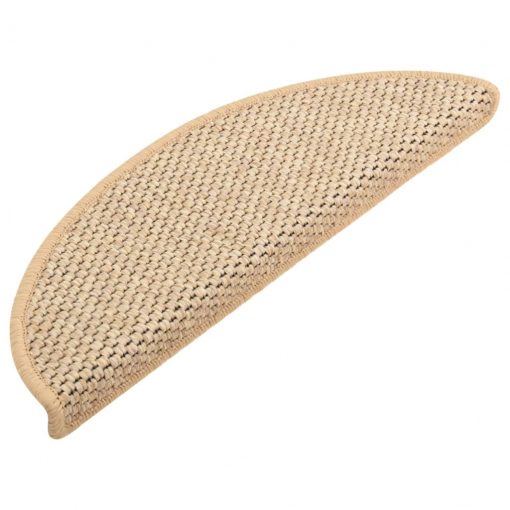 Samolepilne preproge za stopnice sisal 15 kosov 56x25 cm