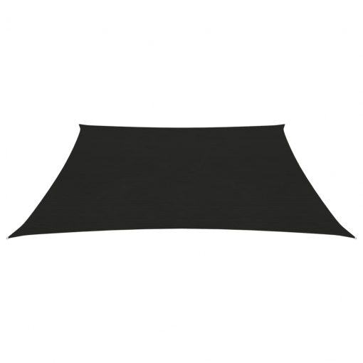 Senčno jadro 160 g/m² črno 3/4x3 m HDPE