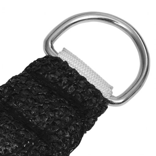 Senčno jadro 160 g/m² črno 3/4x3 m HDPE
