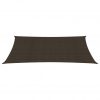 Senčno jadro 160 g/m² rjavo 4x7 m HDPE