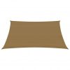 Senčno jadro 160 g/m² taupe 3x4
