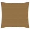 Senčno jadro 160 g/m² taupe 4x4 m HDPE