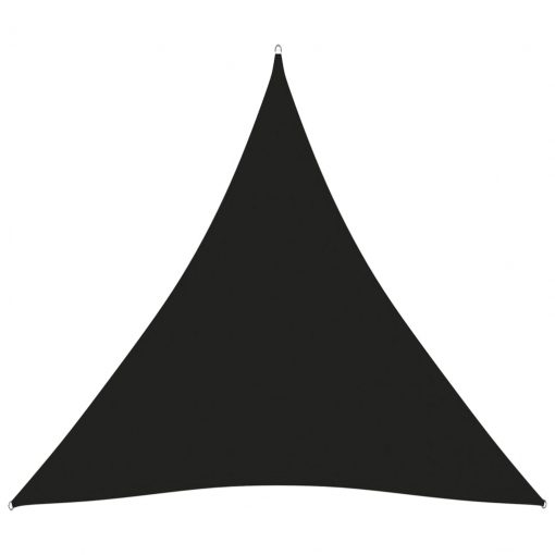 Senčno jadro oksford blago trikotno 3x3x3 m črno