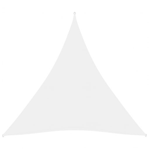 Senčno jadro oksford blago trikotno 4x4x4 m belo