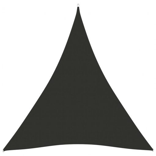 Senčno jadro oksford blago trikotno 5x7x7 m antracitno