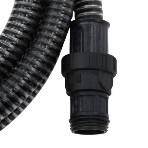 Sesalna cev s PVC nastavki 10 m 22 mm črne barve