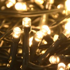 Set 120 božičnih bučk s konico + 300 LED lučk zlate in bronaste
