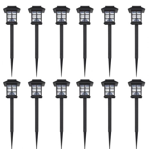 Set zunanjih solarnih LED svetilk s konico 12 kosov 8