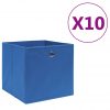 Škatle 10 kosov netkano blago 28x28x28 cm modre