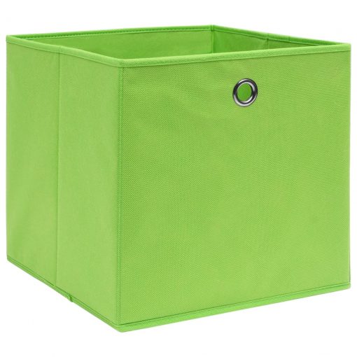 Škatle 10 kosov netkano blago 28x28x28 cm zelene