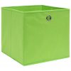 Škatle za shranjevanje 4 kosi zelene 32x32x32 cm blago