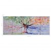 Slika na platnu drevo v dežju večbarvno 200x80 cm