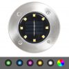 Solarne talne svetilke 8 kosov LED svetilke RGB