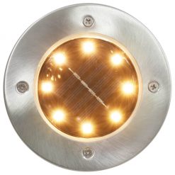 Solarne talne svetilke 8 kosov LED toplo bela svetloba