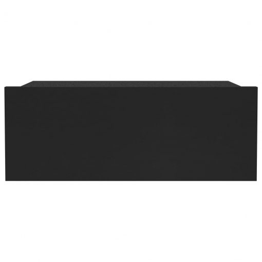 Stenske nočne omarice 2 kosa črne 40x30x15 cm iverna plošča