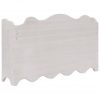 Stenski obešalnik za plašče bel 50x10x30 cm les