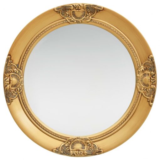 Stensko ogledalo v baročnem stilu 50 cm zlato