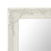 Stensko ogledalo v baročnem stilu 60x80 cm belo
