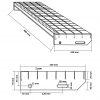 Stopnice 4 kosi iz stiskanega pocinkanega jekla 600x240 mm