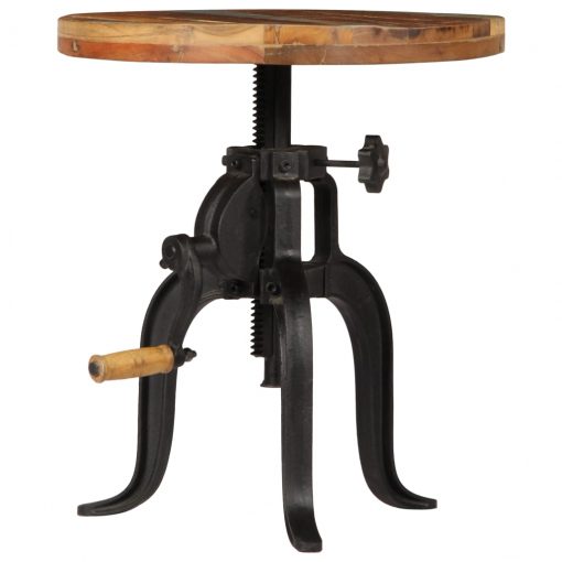Stranska mizica 45 x (45-62) cm trden predelan les in železo