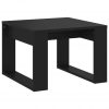 Stranska mizica črna 50x50x35 cm iverna plošča